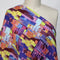 100% Linen - 'Painterly' – Multi | Pink & Purple